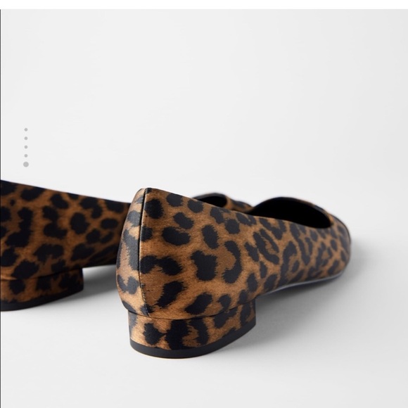 Zara cap toe leopard print ballet flats NWT - Picture 3 of 3